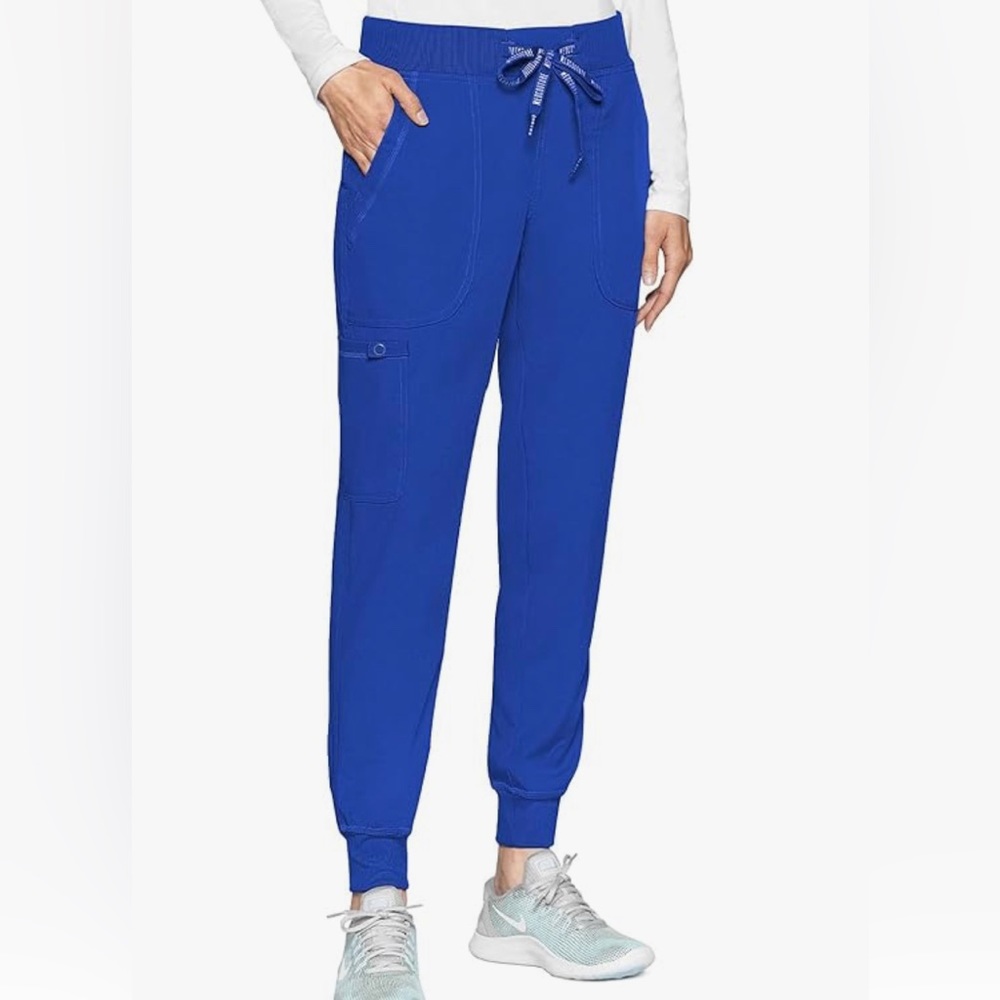 Med Couture Touch Women's Jogger Yoga Pant - Royal - Small